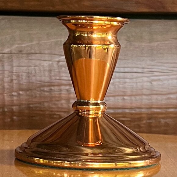 Vtg. Coppercraft Guild of Taunton, Massachusetts, Handcrafted Copper Candlestick - Picture 1 of 9